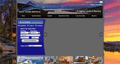 Desktop Screenshot of peaktahoerentals.com