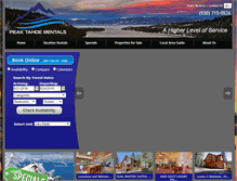 Tablet Screenshot of peaktahoerentals.com